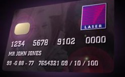Un modello di Laser Card usato in Irlanda