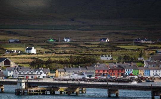 Villaggio di pescatori Portmagee in Kerry Irlanda