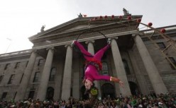Parata di San Patrizio a Dublino Irlanda