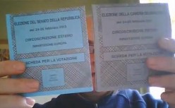 schede elettorali per voto Italia dall'estero