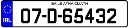 targhe automobilistiche Irlandesi