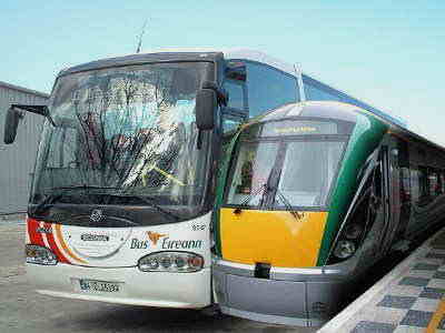 Treno ed autobus in Irlanda. Quale il migliore?