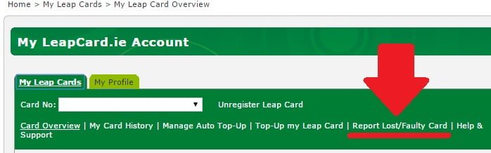 leap card sito rimborso pagina