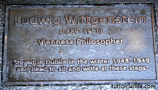 Placca di Wittgenstein al Botanic Garden