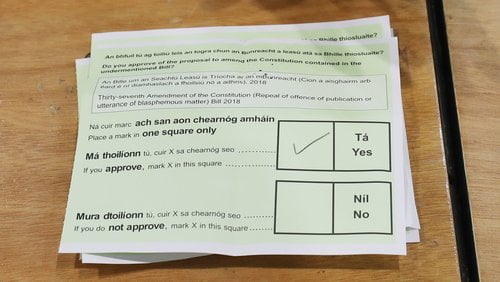 scheda referendum blasfemia irlanda