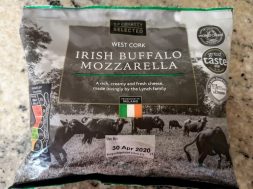Mozzarella di Bufala Irlandese venduta ad Aldi Dublino